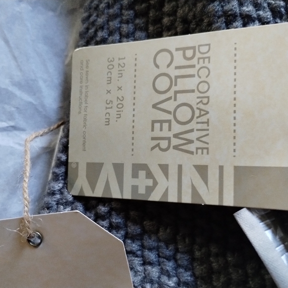 INK+IVY Bree Knit Throw Pillow Cover, Casual Oblong Deco Pillow Cover, 12 X 20 - Picture 7 of 8